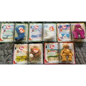 TY McDonald's Teenie Beanie Babies 2000 Lot of 5 Sealed Carded Toys
